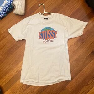 White Stussy t shirt 80.17 FM